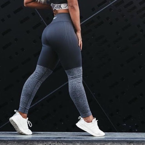 🔥 GYMSHARK - Grey Two-Tone Seamless Leggings🔥 - Picture 8 of 8